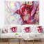 Tapisserie rouge d'illustration de rose Floral-28483918
