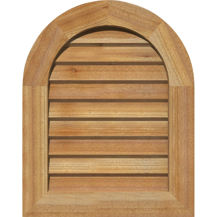 Évent à pignon rond en bois