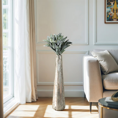 Krystaline Gebkea Large Glass Floor Vase