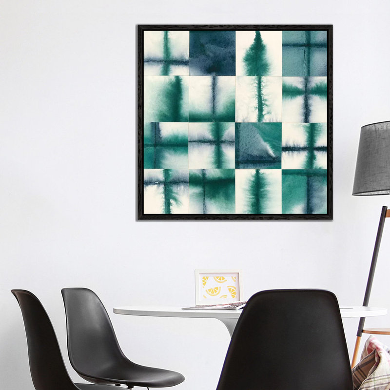 Evanesce II 1 Piece Wall Art on Canvas, 93.98 cm H x 93.98 cm W, Black Framed