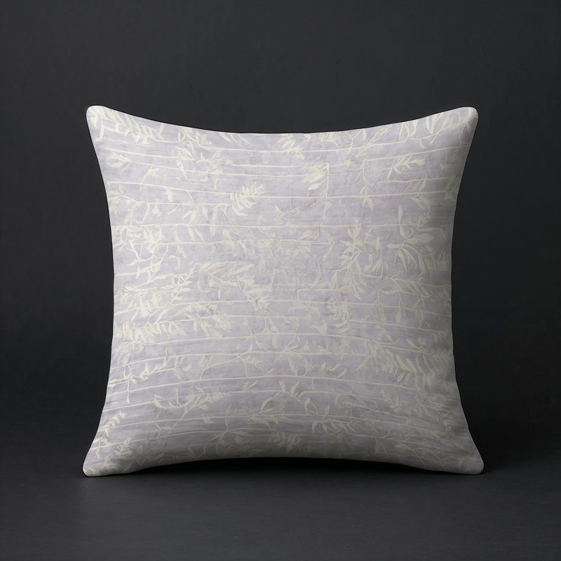 Coussin décoratif intérieur et extérieur Modern, Blanc abstrait 2, Carré 16 po