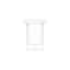 Pavia Power Coated Aluminum Bar Table-1114617212-1113964207