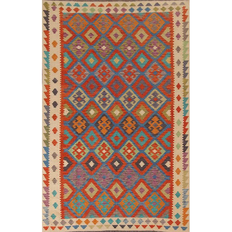 Tapis en laine Kilim 7 x 7