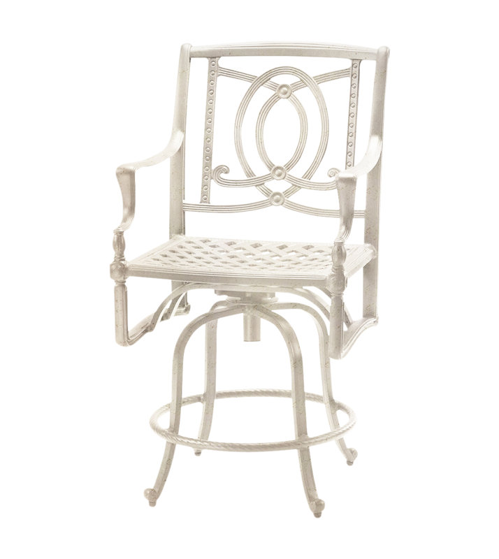 Bel Air 29" Swivel Patio Bar Stool, Midnight Gold, 24"