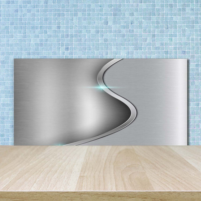 Babafemi 50cm W x 100cm L Glass Peel and Stick Panel