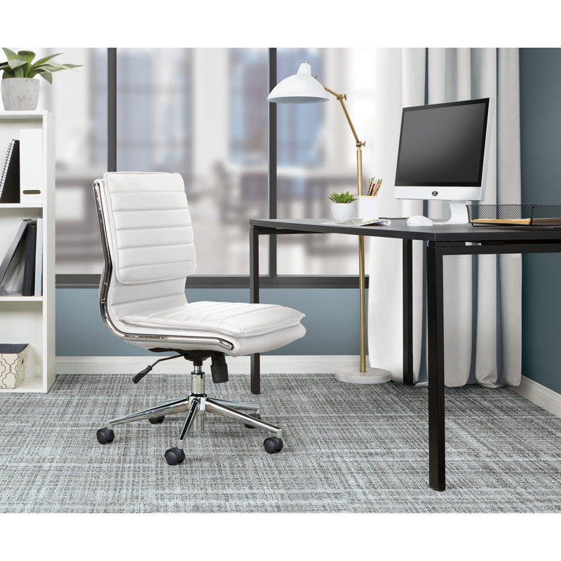 Pro-Line II Task Chair, White Faux Leather
