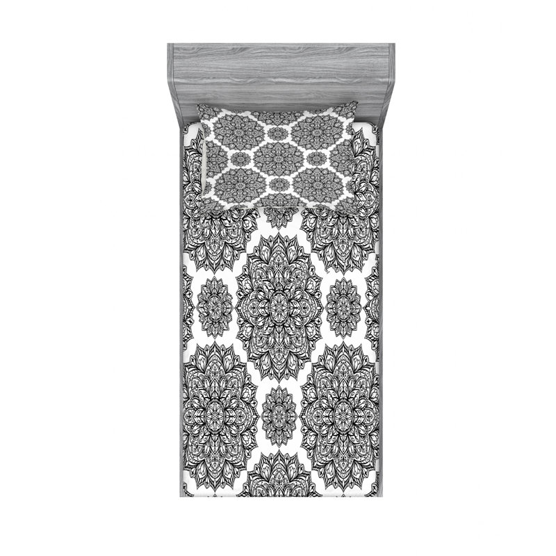 Ensemble de draps Symmetrique, Ensemble de draps pour lit simple TG avec drap-hou