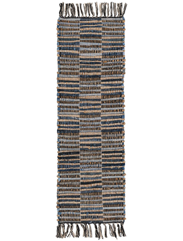Kenyla Cotton Abstract Indoor Rug, Table Runner 1'2" x 4'1"