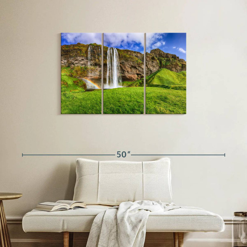 Alvord Seljalandsfoss Falls Meadow, H 24 po x l 38 po