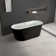 59" x 30" Acrylic Freestanding Soaking Tub with Chrome Overflow and Quick Drain