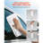 White Microfiber Cleaning Cloth 12x12 in Premium Microfiber Towels