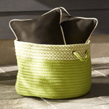 Ariadne Houndstooth Dipped Storage Basket