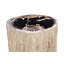 Chaka Petrified Stool, Rough, Cream