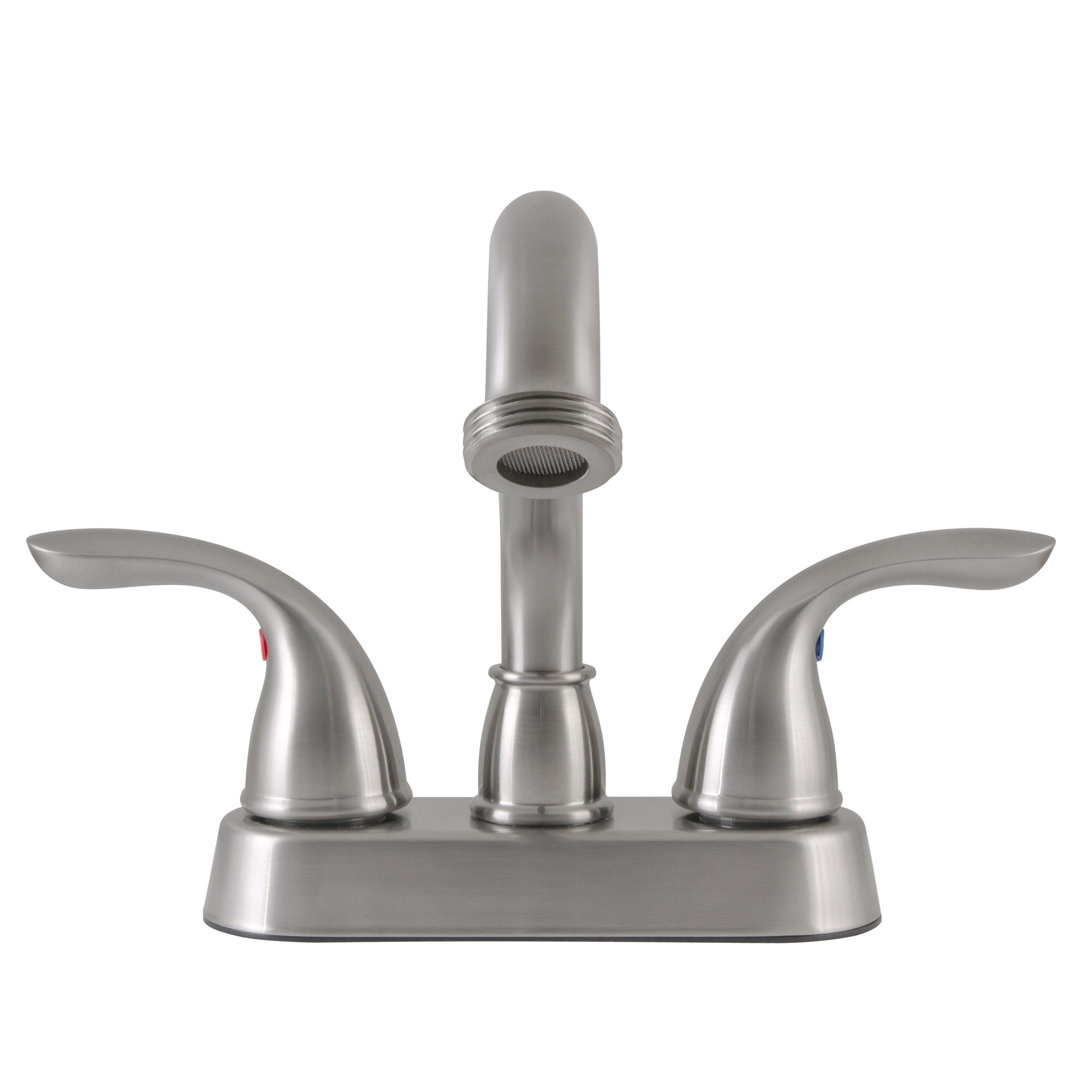 Ashland 2-Handle Utility Faucet in Satin Nickel Design House Finish: Satin Nickel
