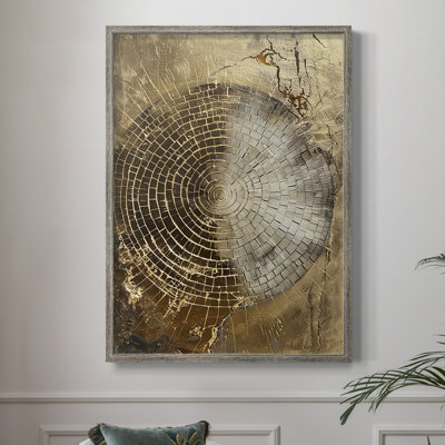 ABSTRACT Series CXC, reproduction encadrée - bois massif