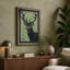 Antlered Deer Boho - Wrapped Canvas-662351759-662351764