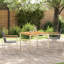3 Piece Garden Dining Set Solid Wood Teak