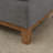 Cami Linen Blend Goose Feather Down Upholstered Ottoman With Wood Leg-851004600
