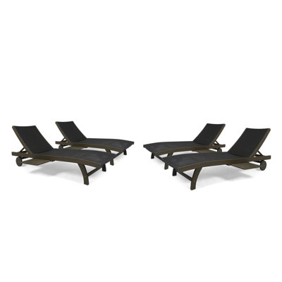 Kingsteignt Reclining Chaise Lounge by Bay Isle Home