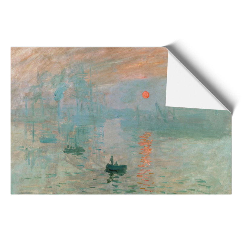 Monet - Impression, Sunrise by Claude Monet - No Frame Painting, 30cm H x 42cm W x 0.1cm D