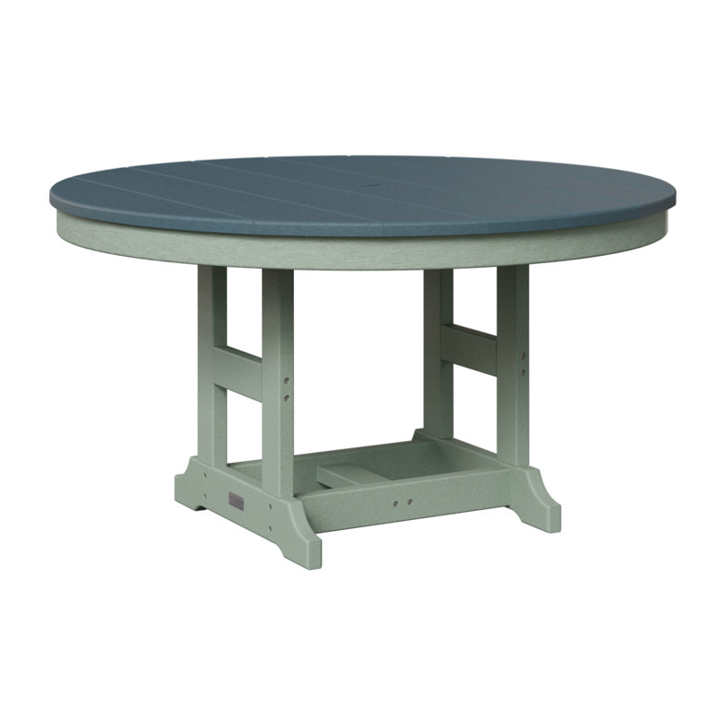 Berlin Gardens Kids 38″ Round Table, Slate, Seafoam