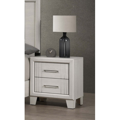 Table de chevet contemporaine à 2 tiroirs 1pc