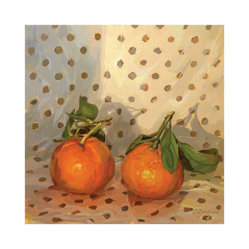 Clementines 1 Piece Wall Art on Canvas, 66.04 cm H x 66.04 cm W, Canvas