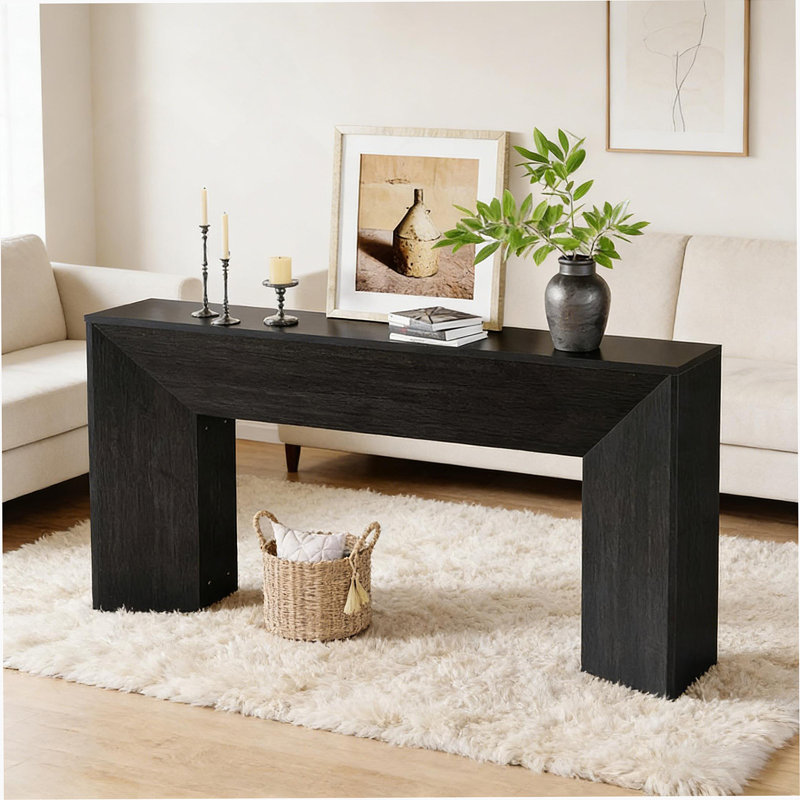 Table d'appoint élégante, table de canapé en bois, console de style moderne avec bois E1 durable et design polyvalent pour tous les décors