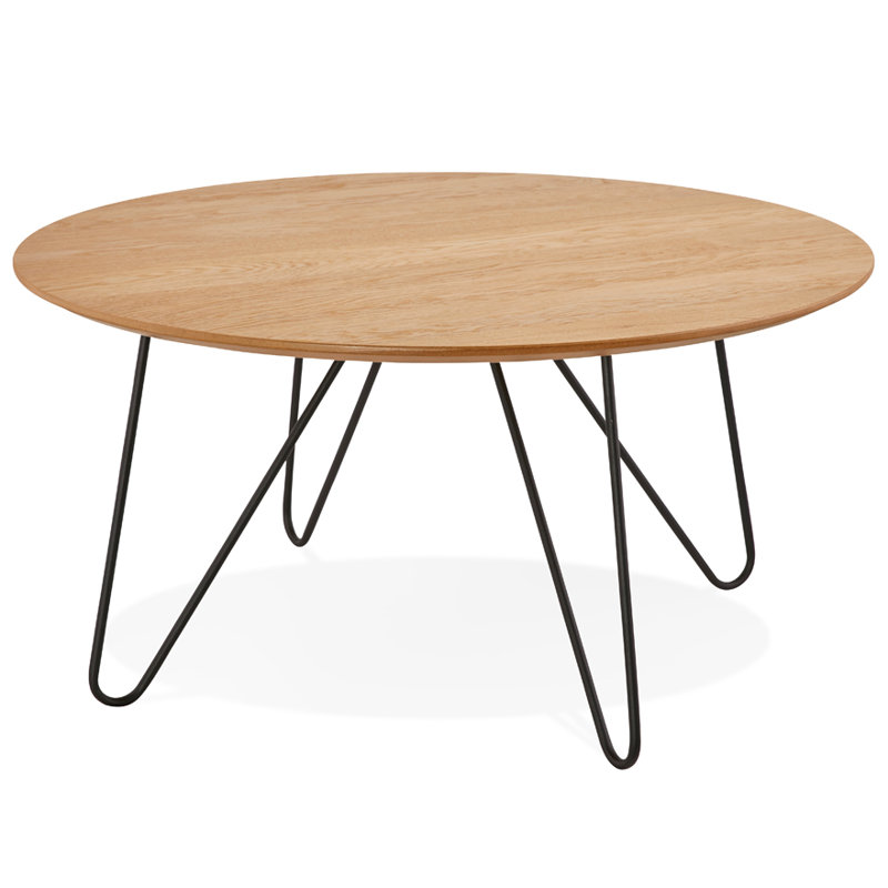 Zaylee Four Leg Coffee Table, Beige