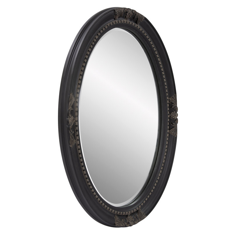 Traditional Beveled Wall and Accent Mirror, Black