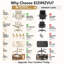  Fauteuil de bureau de direction avec repose-pieds, fauteuil de bureau ergonomique à haut dossier avec appui-tête réglable, fauteuil de bureau pivotant inclinable pour le bureau personnel-129992528