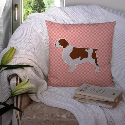 Welsh Springer Spaniel Outdoor Throw Pillow