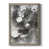 Toile avec cadre gris