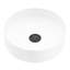 Lavabo de salle de bain vasque rond minimaliste blanc mat Matte Stone ™ de 14 po VIGO UltraThin ™