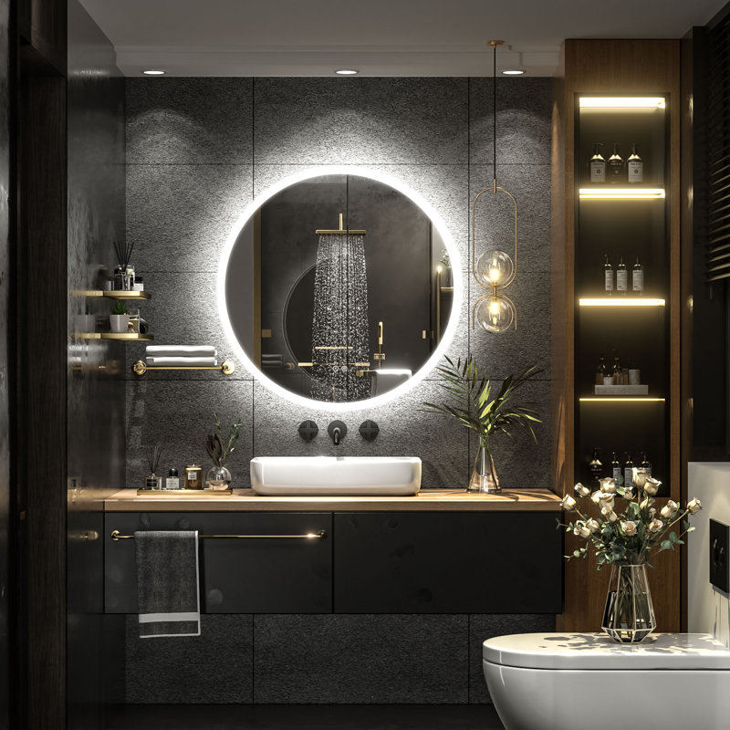 Miroir de salle de bain Molly, 24 po x 24 po