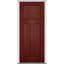 Porte d'entrée pré-suspendue en fibre de verre 3 panneaux Craftsman Shaker-37149429-37149430-37149435