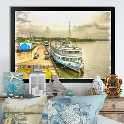 " Vintage Cruise Boat Photo "