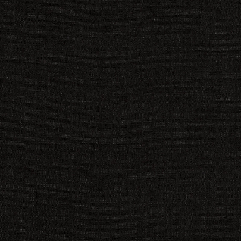 Lange Glazed Linen Fabric, Noir
