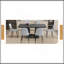 Ensemble de salle à manger charmant avec chaises confortables et table stable pour différentes pièces-1899005898