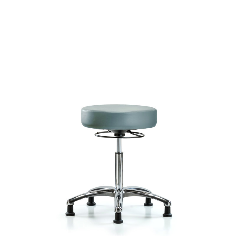 Tabouret de laboratoire réglable en hauteur Khodie, Argent, Tempête, 28.75"