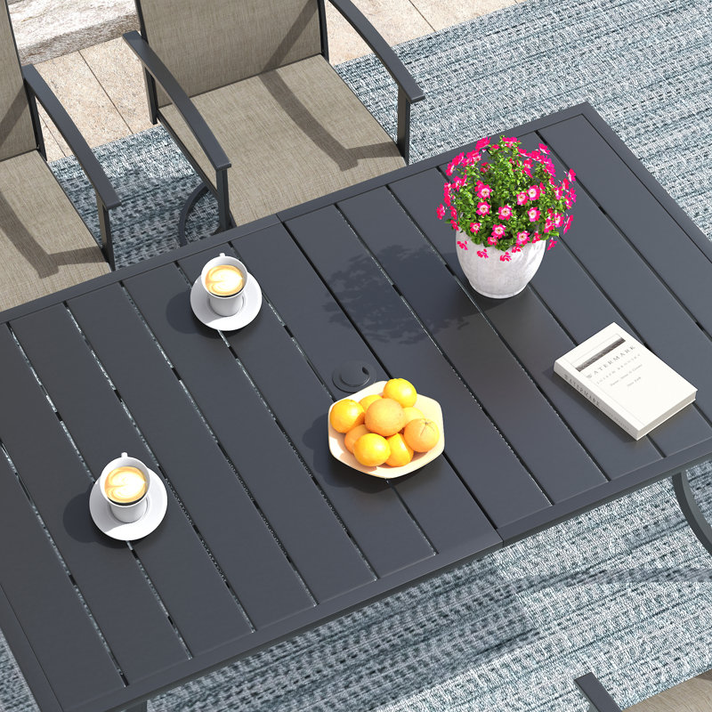 Jolliff Rectangular Outdoor Dining Table Yes , 60 " W 38 " D