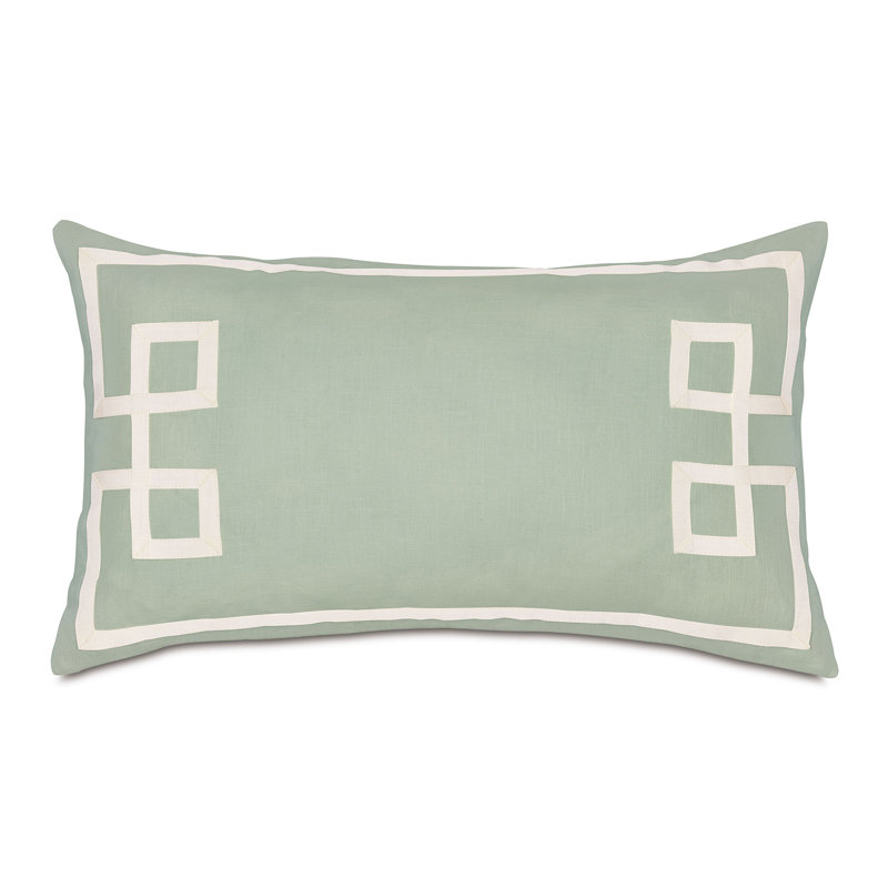 Coussin décoratif en lin Resort, Menthe