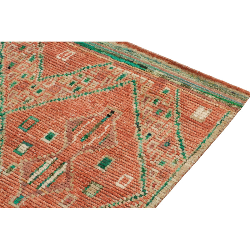 Moroccan Hand Knotted Silk Area Rug, Rectangle 10' x 14'