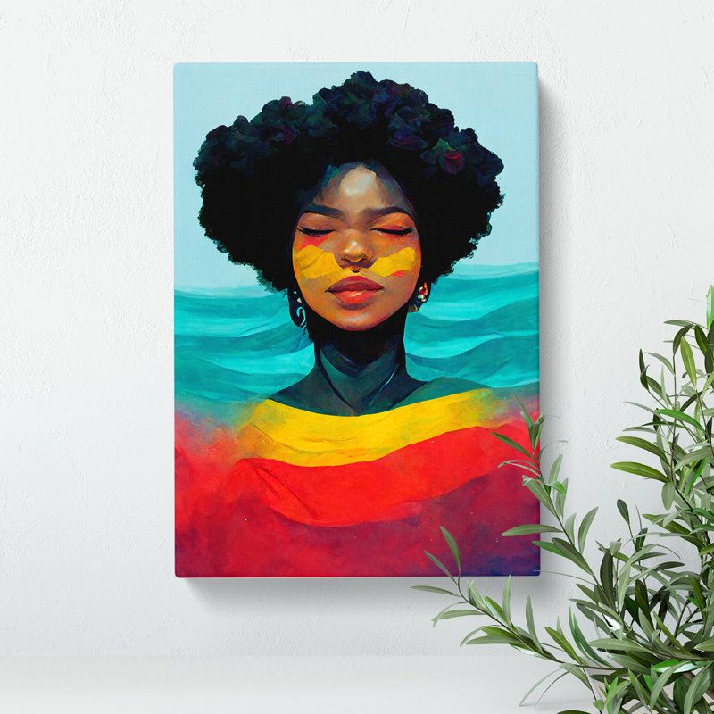 Marvellous Woman - Wrapped Canvas Painting, 50cm H x 35cm W x 3cm D