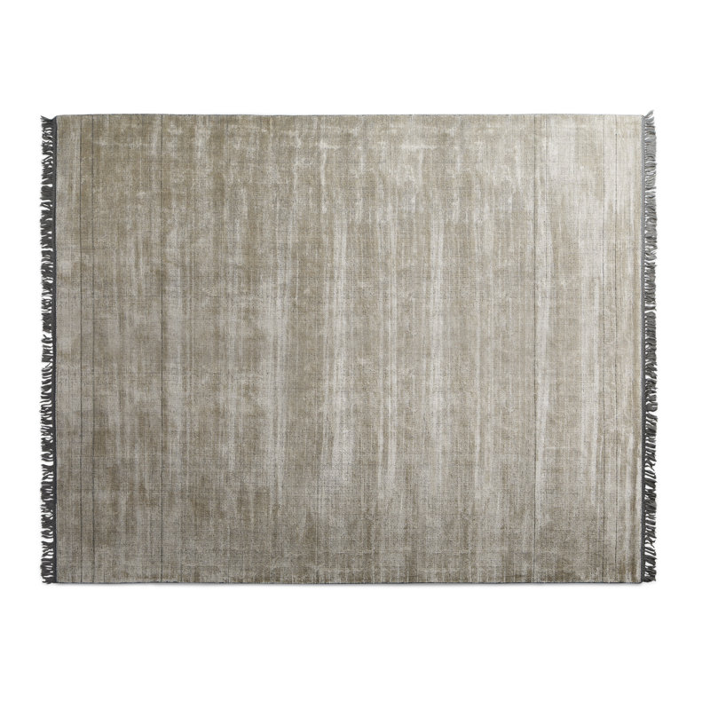 Tapis fantaisie en béton / noir, Rectangle 9 pi x 12 pi