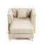 Canapé 1 place avec 1 coussin et 1 repose-pieds-639402354