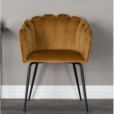 48cm H Tufted Velvet Upholstered Side Chair