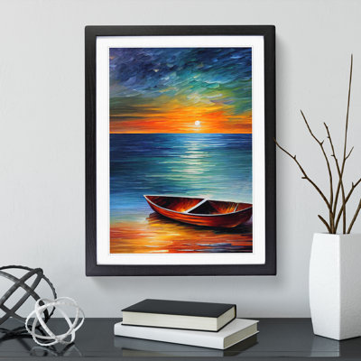 Boat at Sunset No.3 - Wall Art