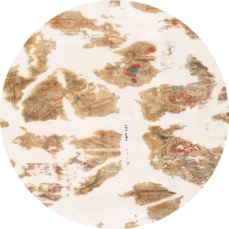 Tapis abstrait moderne 1167, Rond 8 pi