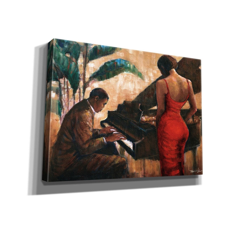 «Enchanting Keys» par Monica Stewart, H 26 po x l 30 po x P 1,5 po